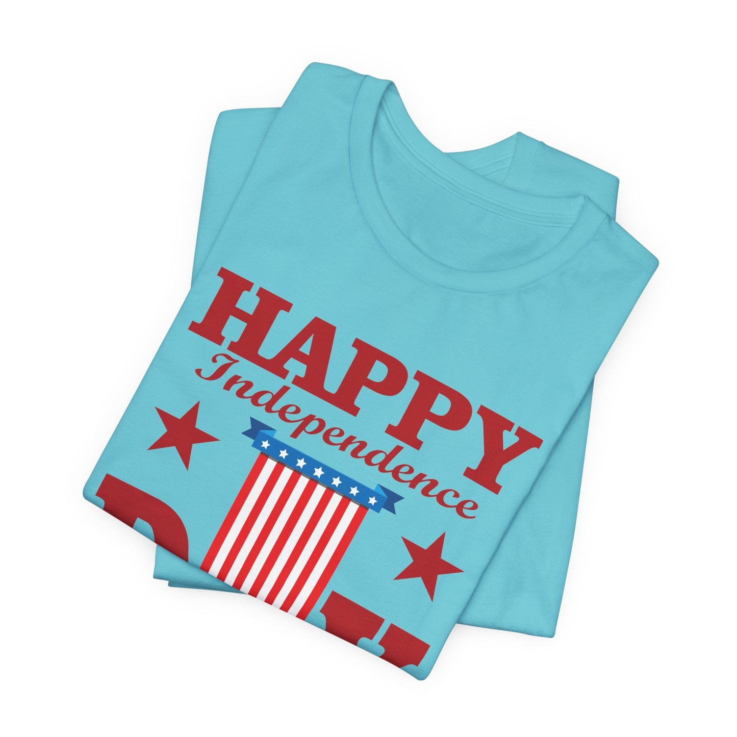 Happy Independence Day Graphic Unisex Cotton T-Shirt 018