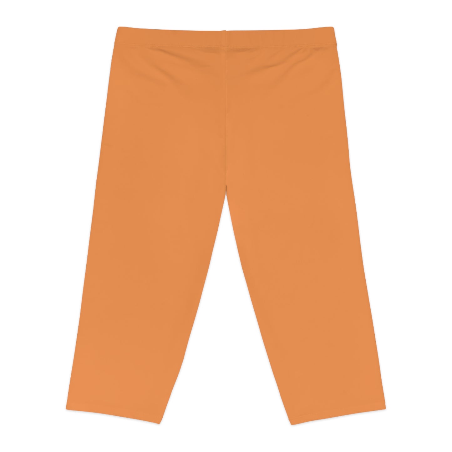 Orange Color Capri Leggings, Orange Capri Leggings 10