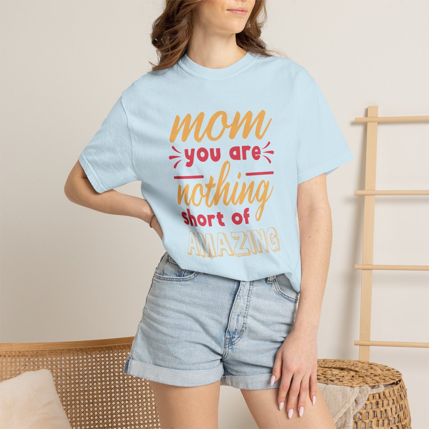 Mom T-shirt Mother's Day Mama Tee Unisex Comfort Colors Garment-Dyed Cotton h21