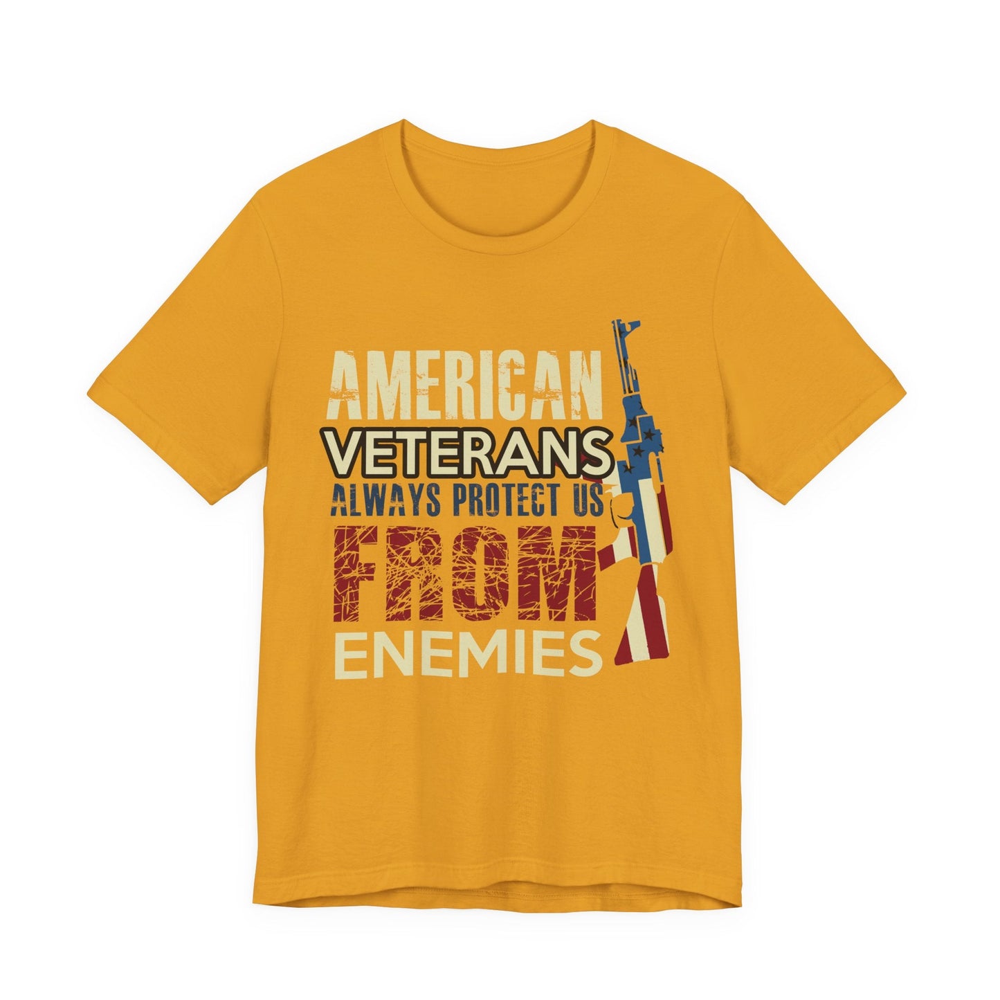Army Veteran Patriotic Graphic Design Unisex Cotton T-Shirt v44