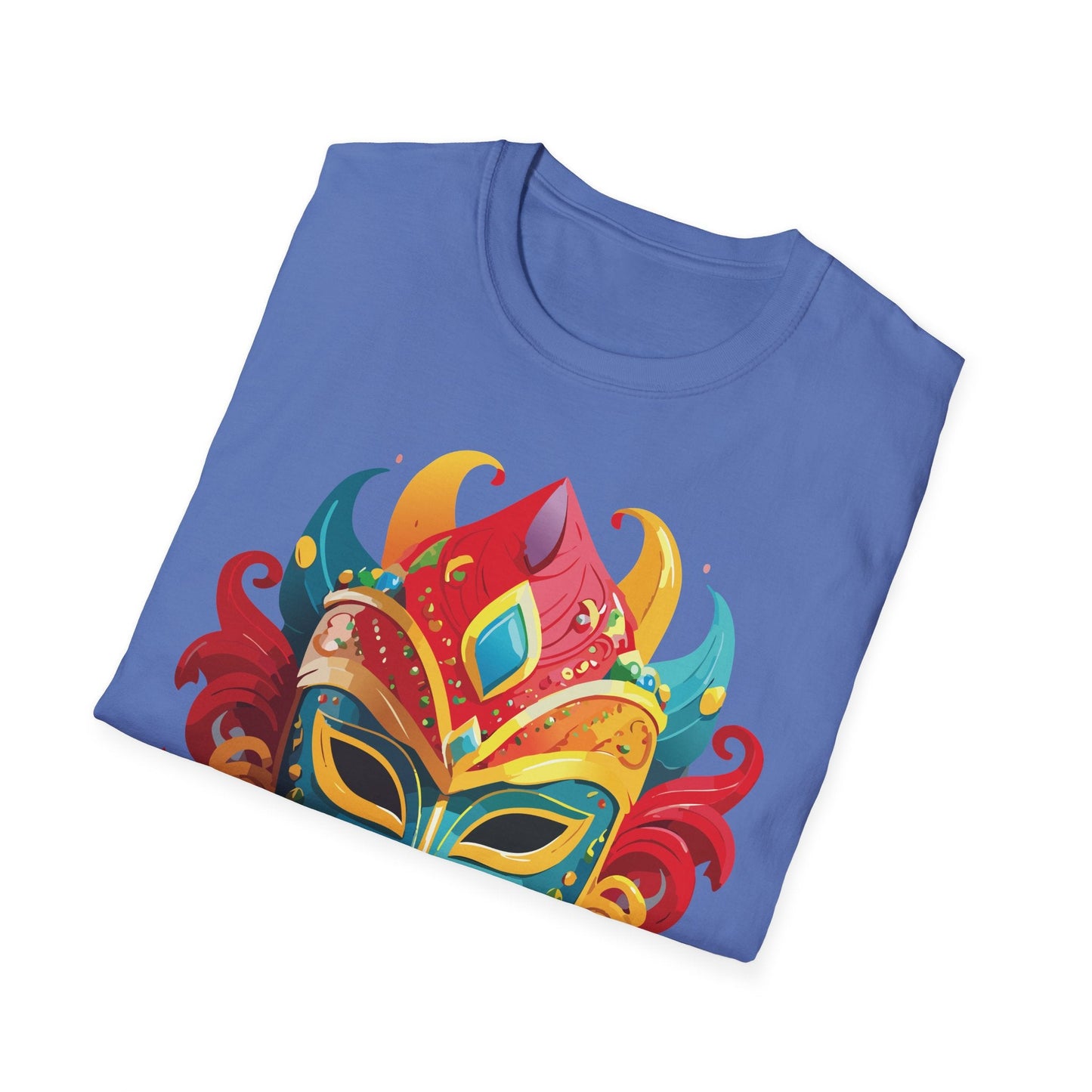 Mask Graphic Unisex Cotton Masquerade Design Artwork Tee 15