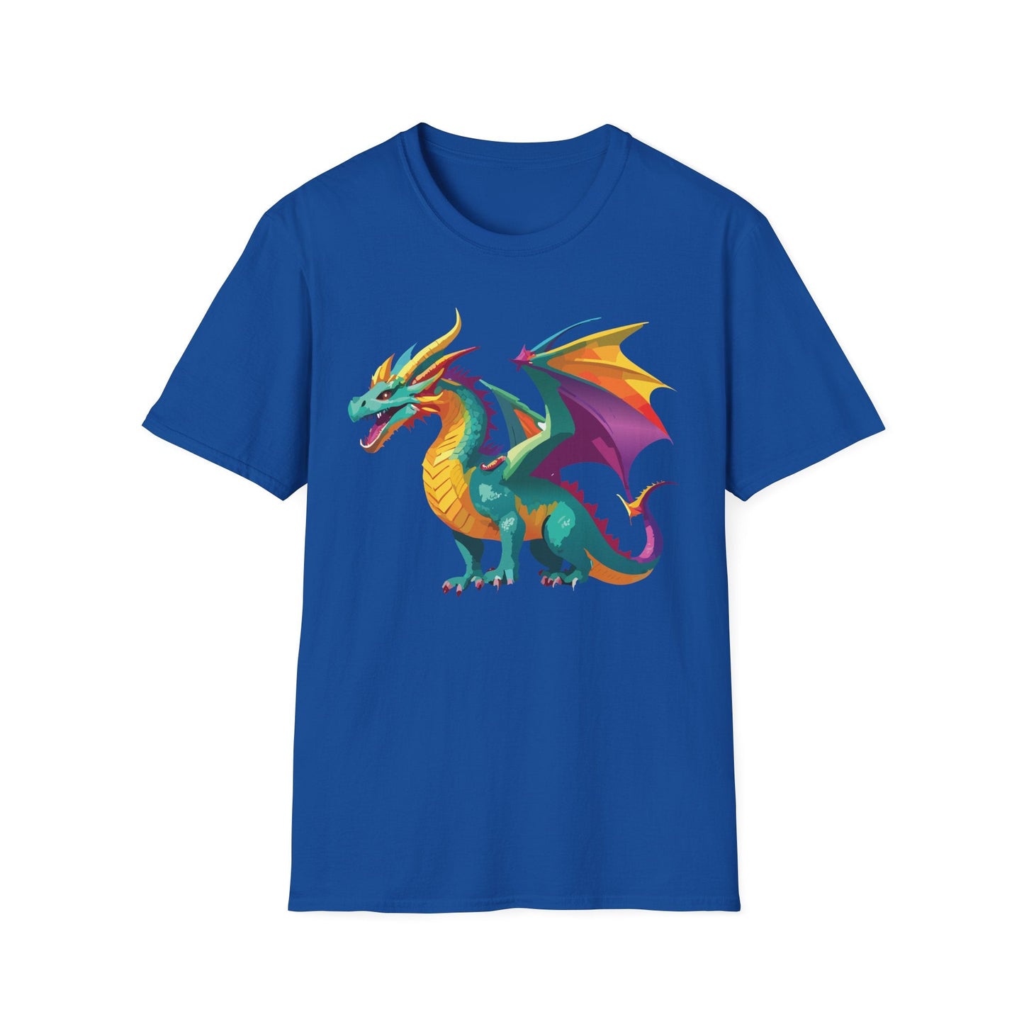 Dragon Graphic Unisex Cotton Softstyle Art Design Tee With Animals 10