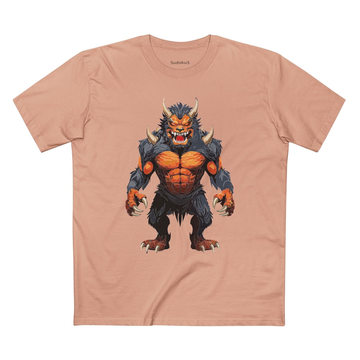 Cartoon Monsters Graphic Unisex 100 Cotton Staple Tee 7