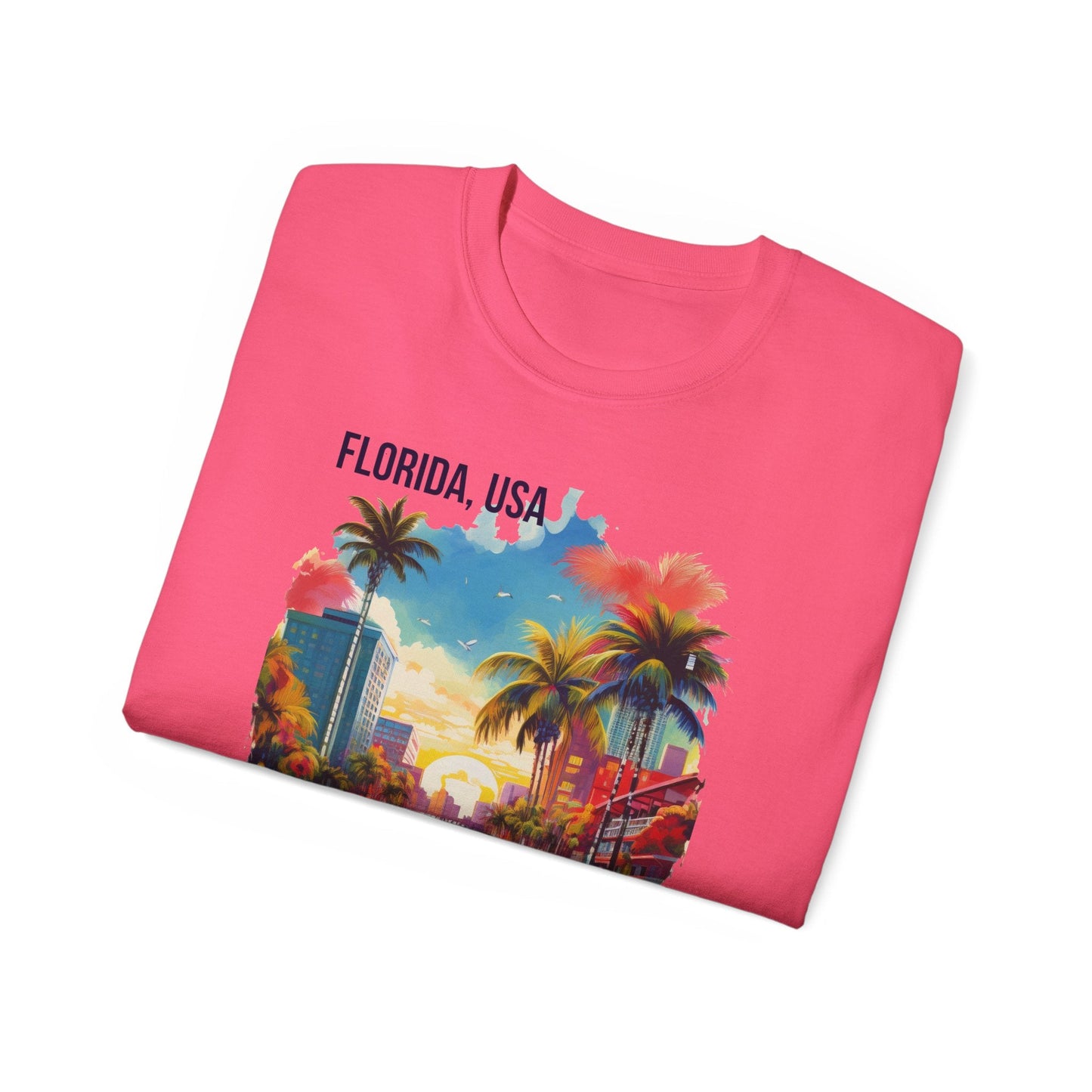 Florida Graphic Unisex Cotton T‑Shirt 1