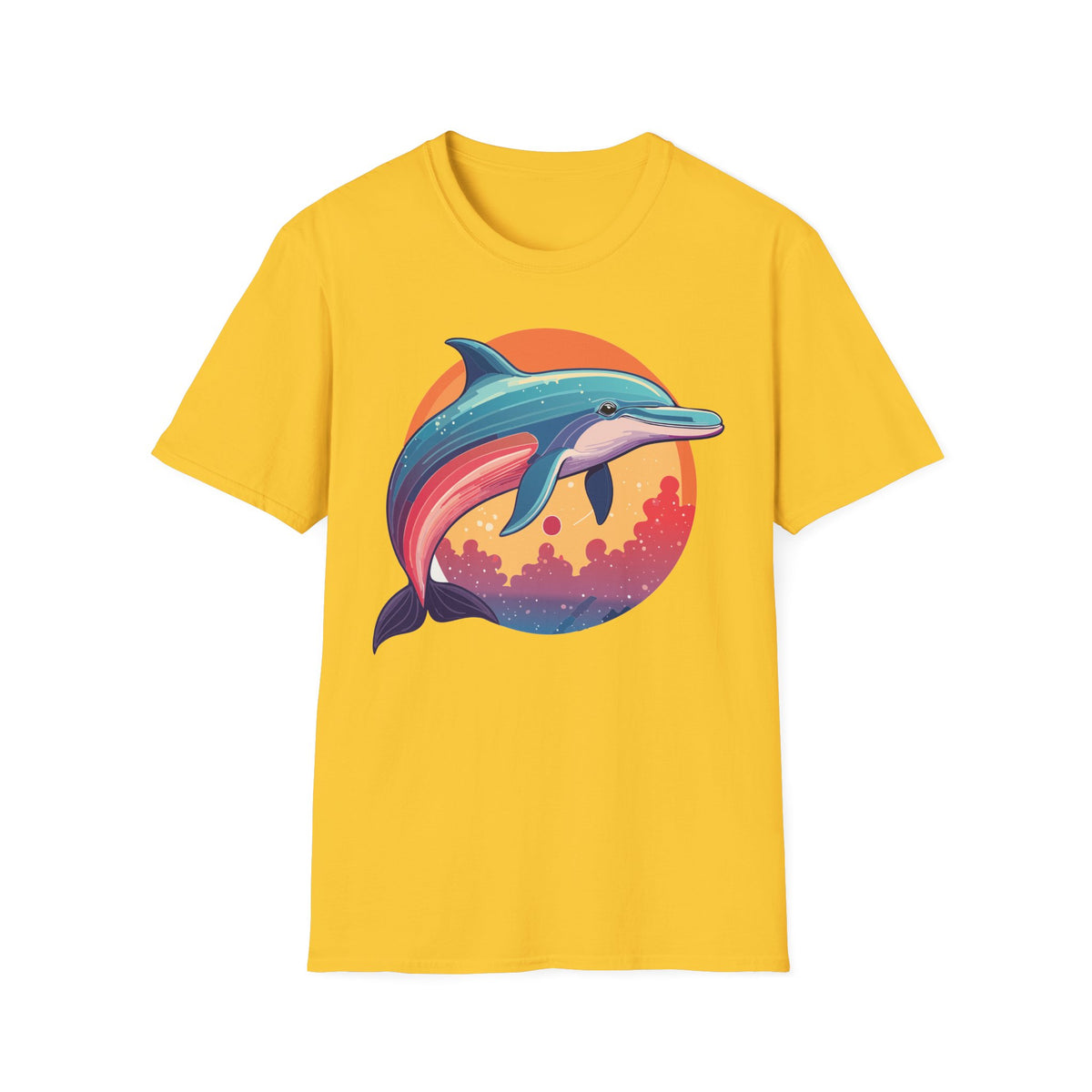 Colorful Retro Dolphin Tee | T-Shirt