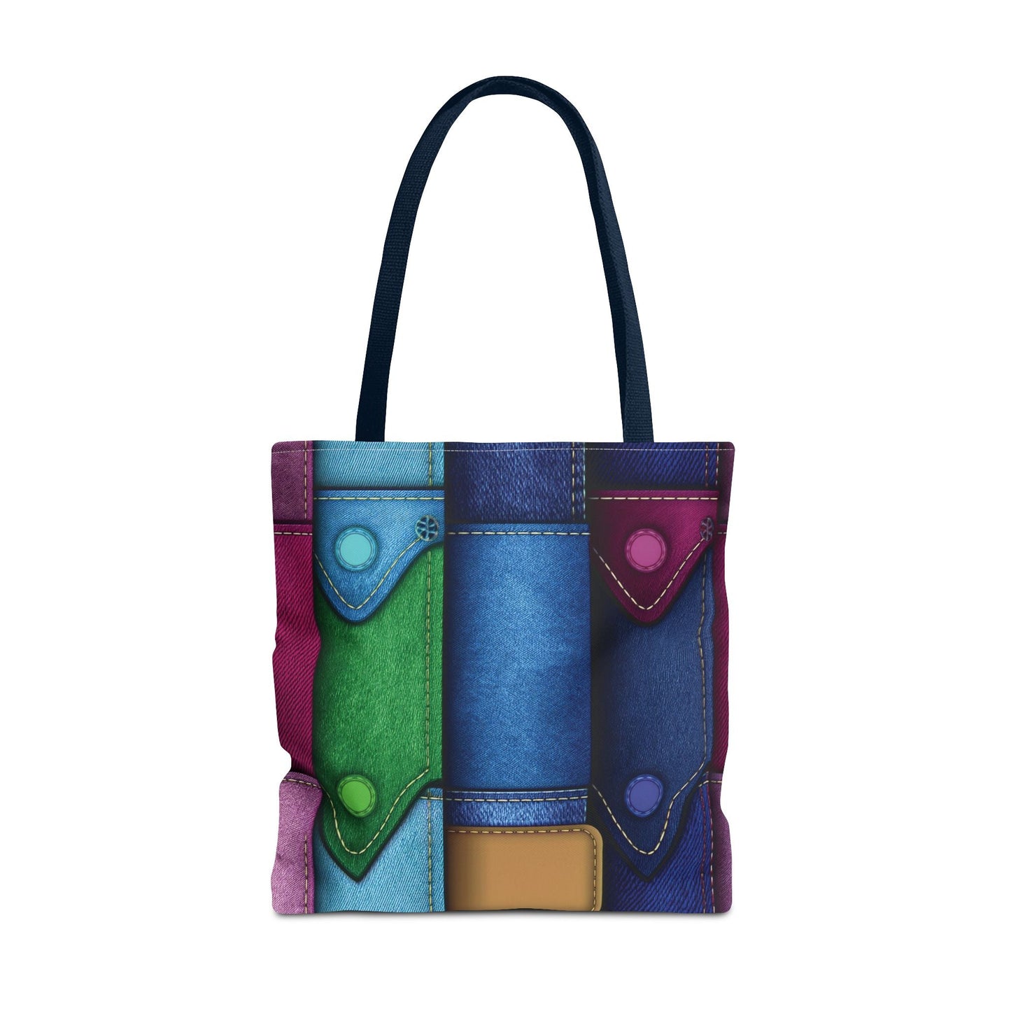 Denim Canvas Bag, Tote Bag Denim Printify