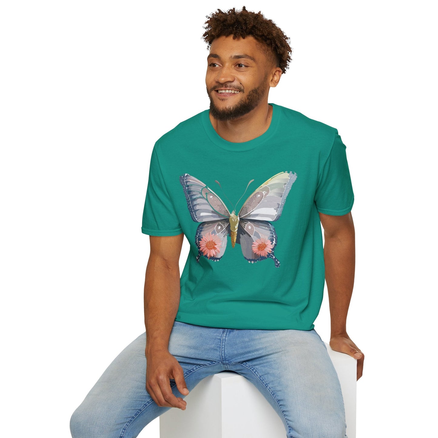 Butterfly Shirt Unisex T Shirt 100 Percent Ring Spun Cotton Softstyle Tee Monarch