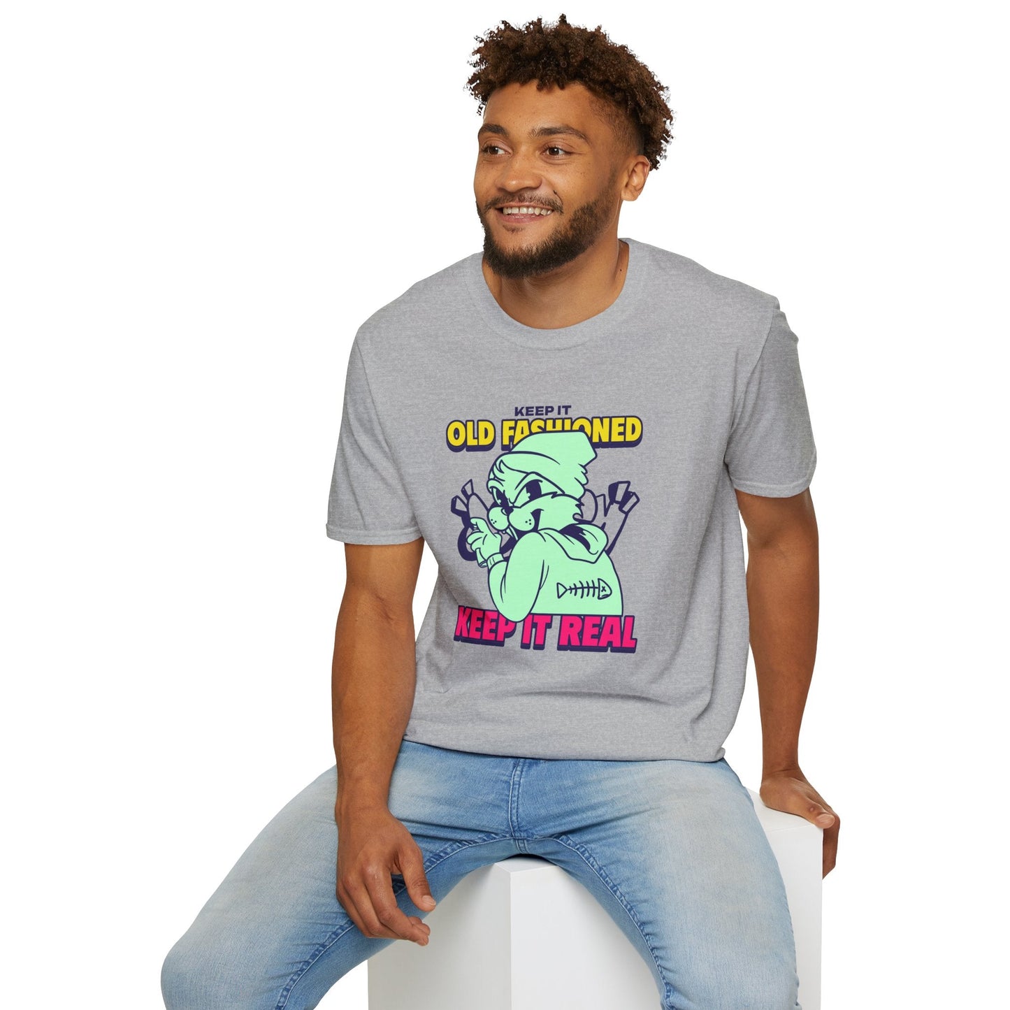 Funny Animals Tees Unisex T Shirt Gildan Softstyle 64000 100 Percent Ring Spun Cotton