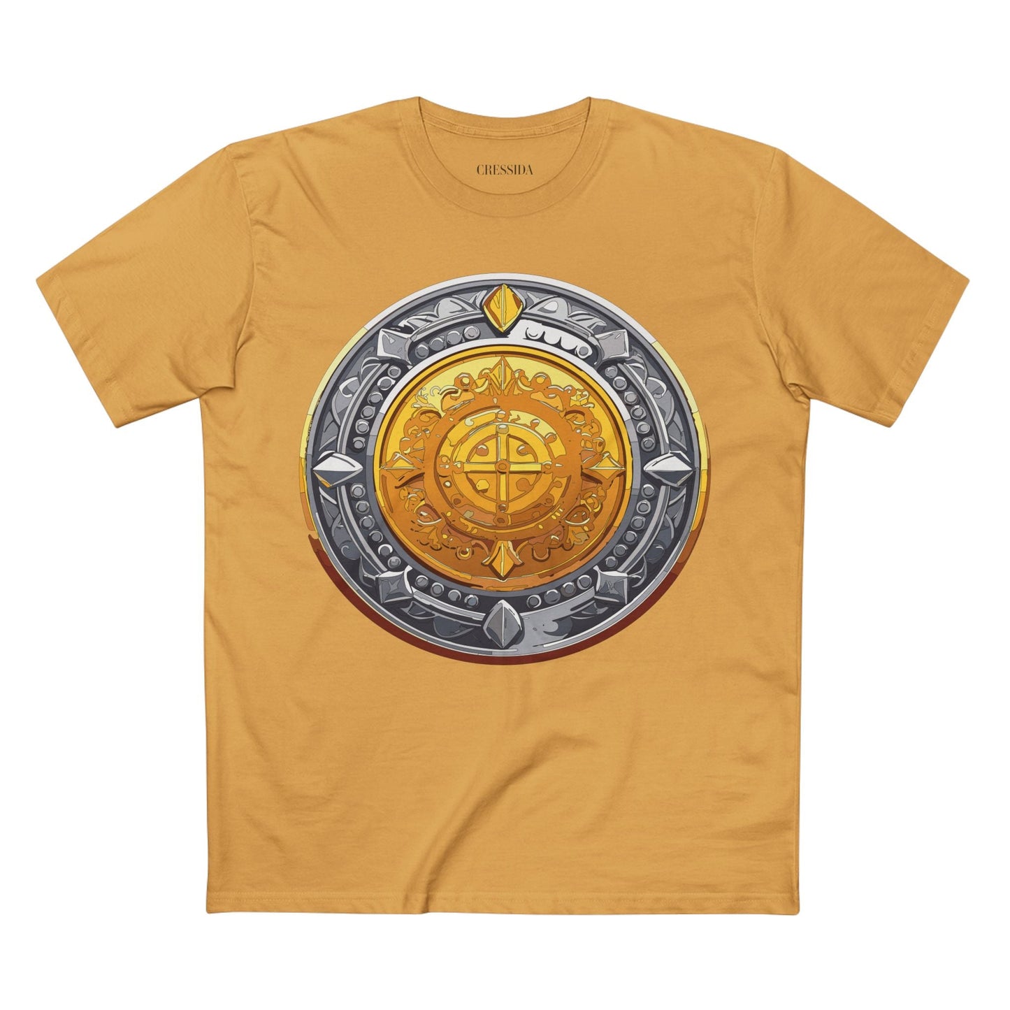 Antique Gold Coin Graphic Design T-Shirt Unisex 100 Cotton With Golden Print Artwork Tee 4