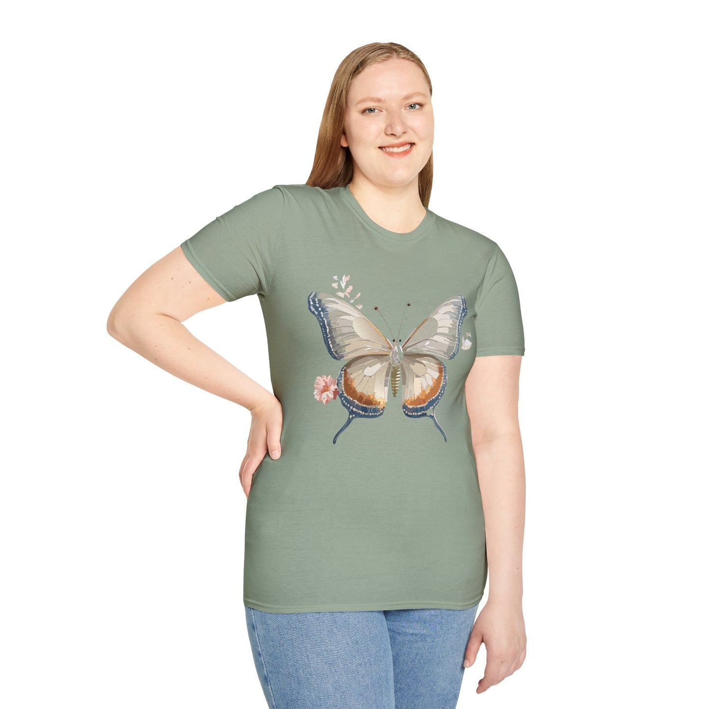 Butterfly Shirt Unisex Softstyle T Shirt Gildan 64000 Monarch Butterfly Tee Everyday Comfort