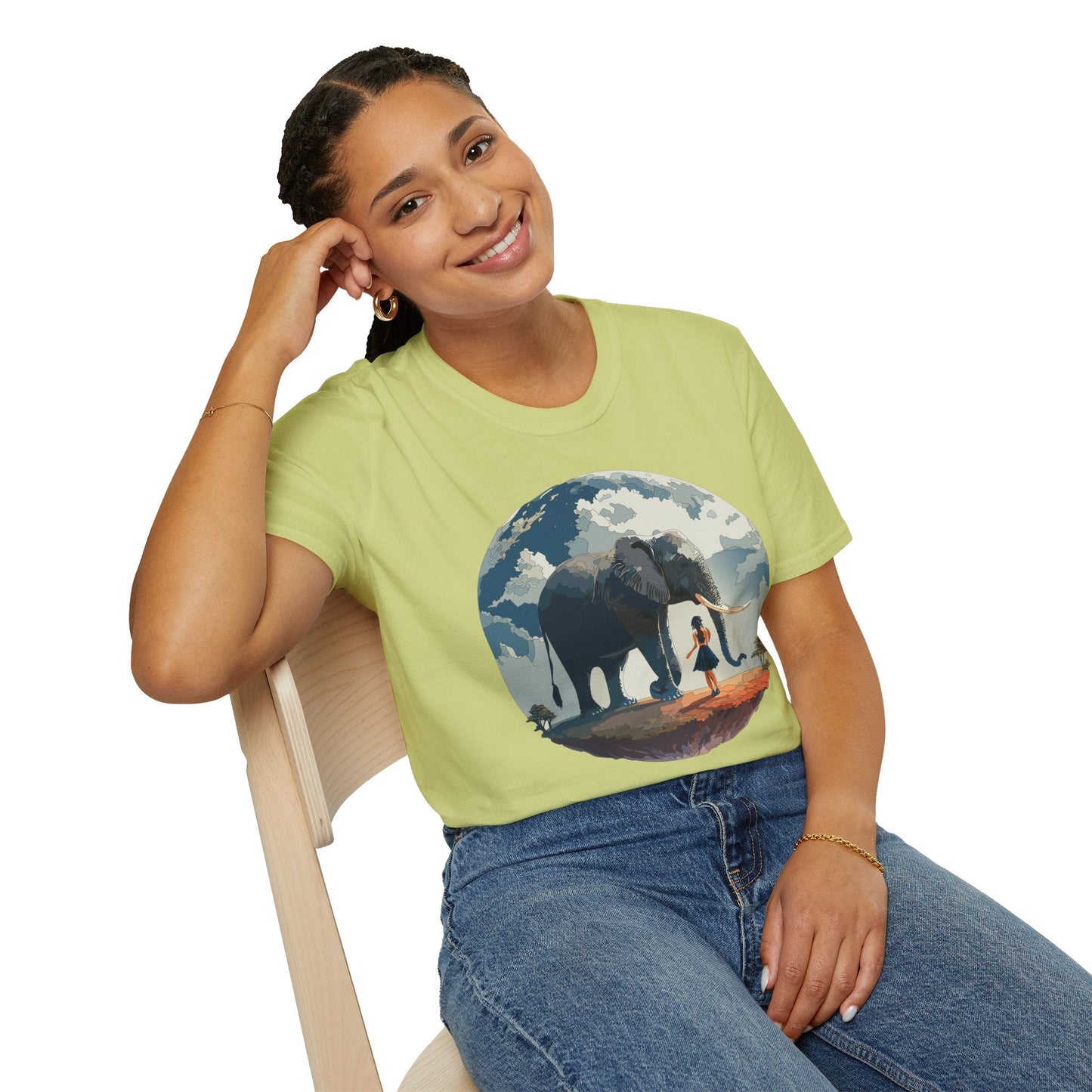 Womens Graphic T Shirt Art Design Tee Softstyle Gildan 64000 100 Percent Ring Spun Cotton