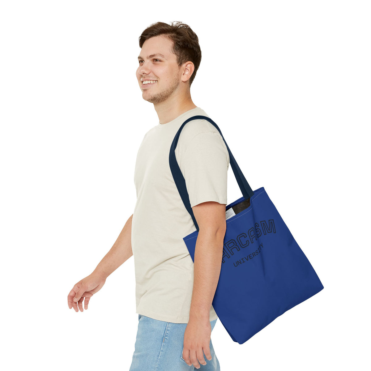 University NAVY COLOR CANVAS BAG  100% SPUN POLY 3 SIZES BLUE BAG-C2
