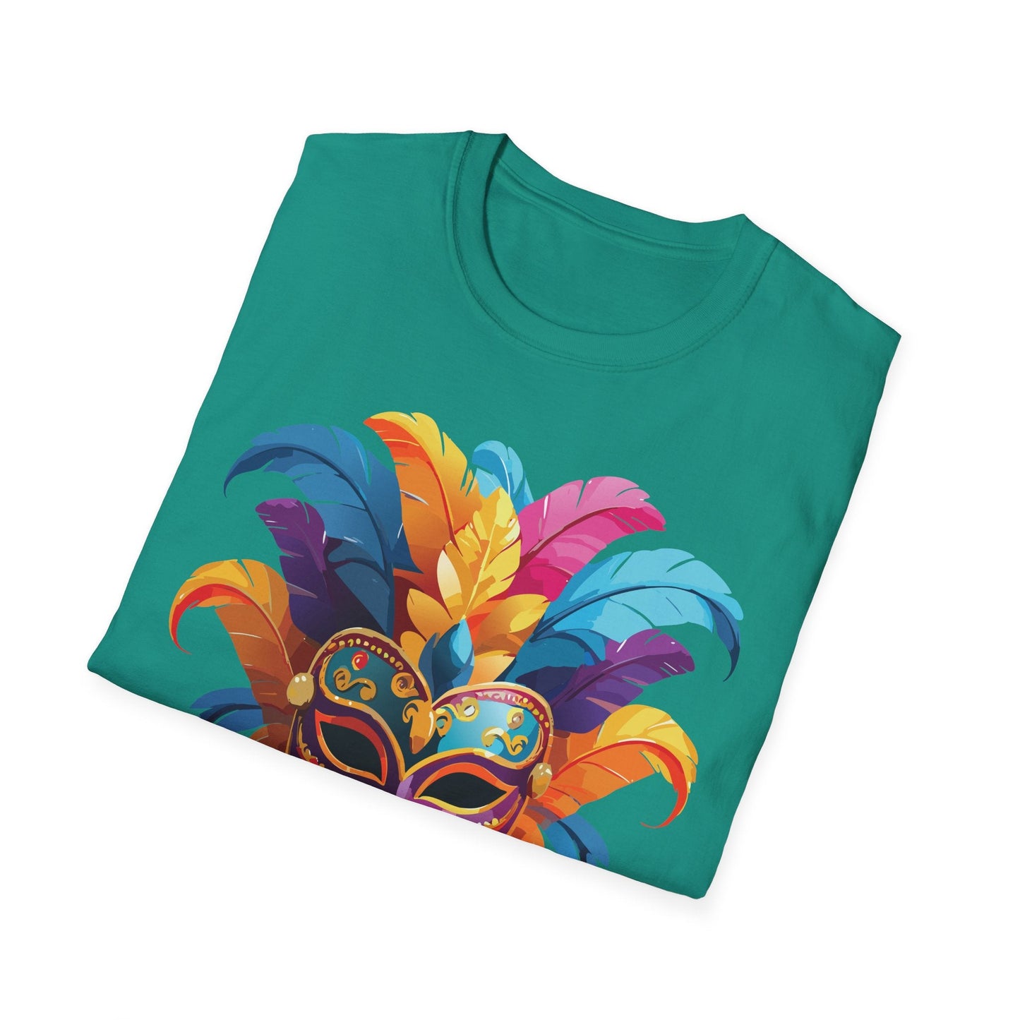 Mask Tee Shirt Unisex Masquerade Design Gildan Softstyle 64000 100 Percent Cotton
