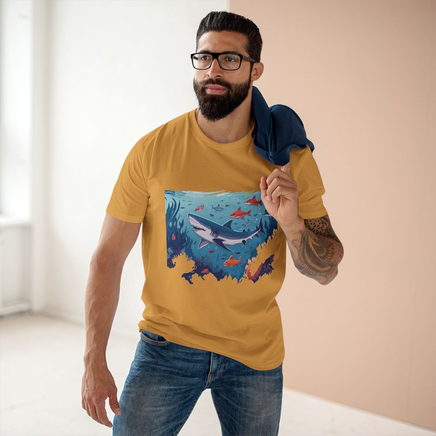 Ocean Shirt Ocean Pacific OP6 Unisex Premium Cotton Tee With Original Art By Retro2Nova