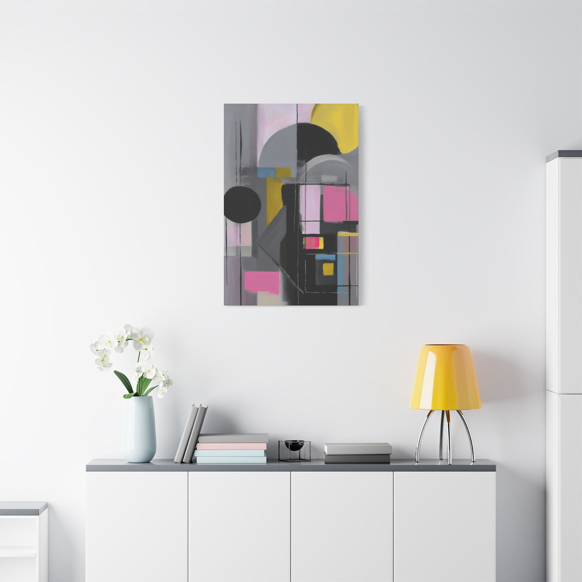 Abstract Geometric Painting Print Canvas 20x24,20x30,24x30 24x32,24x36,30x40 32x48,36x48,40x60 Pine-Wood Inner Frame ABS-37