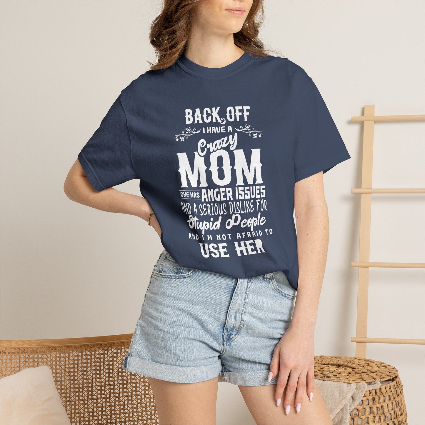 Mom T-shirt Mother's Day Mama Tee Unisex Comfort Colors Garment-Dyed Cotton h34