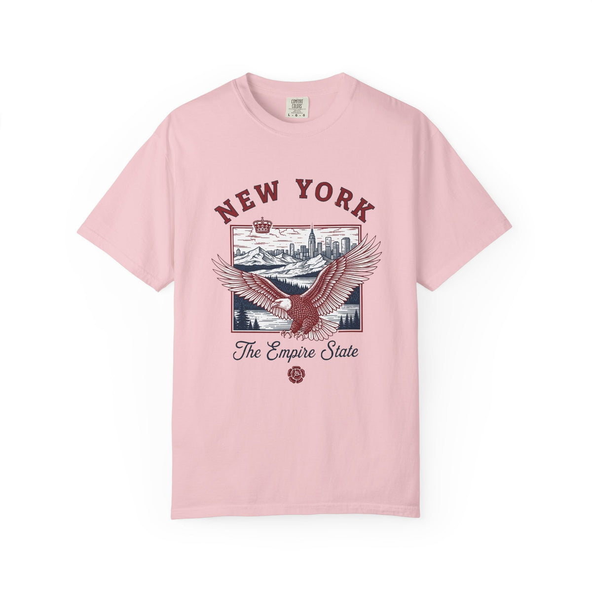 New York Empire State Vintage Travel Tourist Graphic Gift Tee Unisex 100 Cotton Comfort Colors T-Shirt