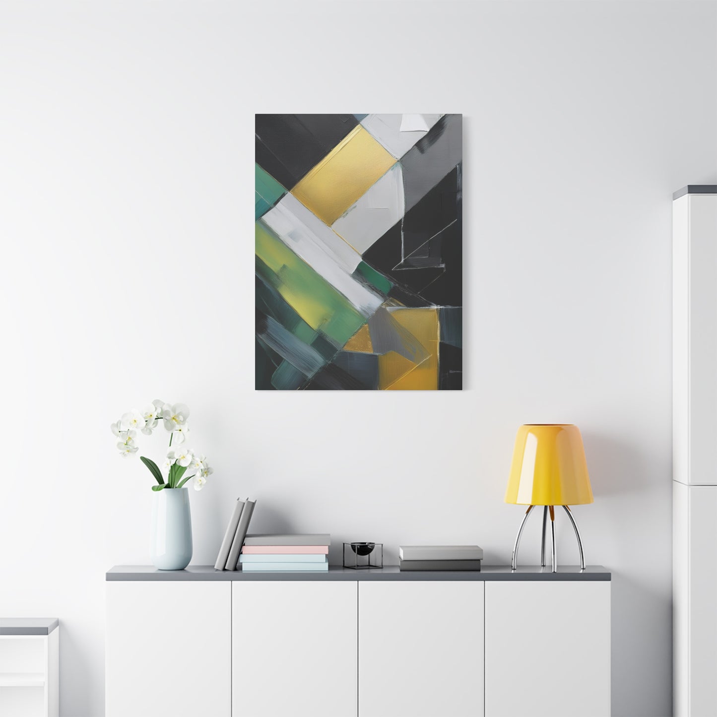 Abstract Geometric Painting Print Canvas 20x24,20x30,24x30 24x32,24x36,30x40 32x48,36x48,40x60 Pine-Wood Inner Frame ABS-78