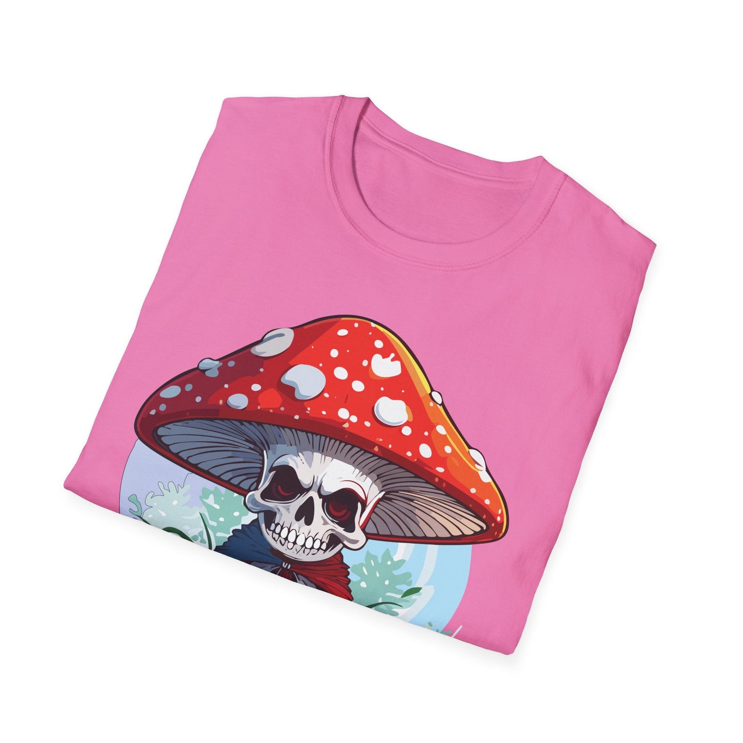 Mashroom Tee Shirt Unisex Gildan Softstyle Short Sleeve Cotton Tee With Funny Mashroom Graphic