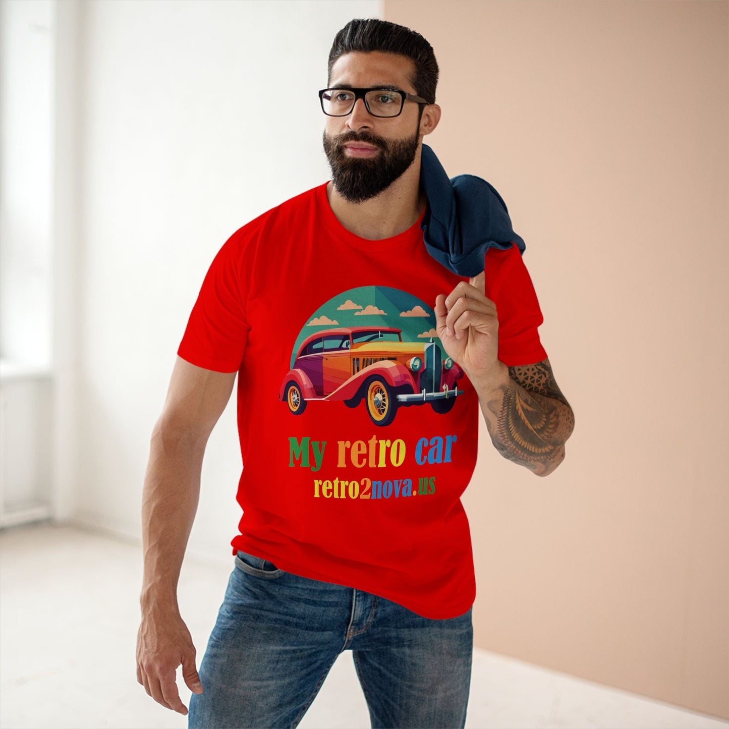 Retro Car Tee Vintage Auto Shirt RC20 Unisex Premium Cotton Art Design From Our Exclusive Collection