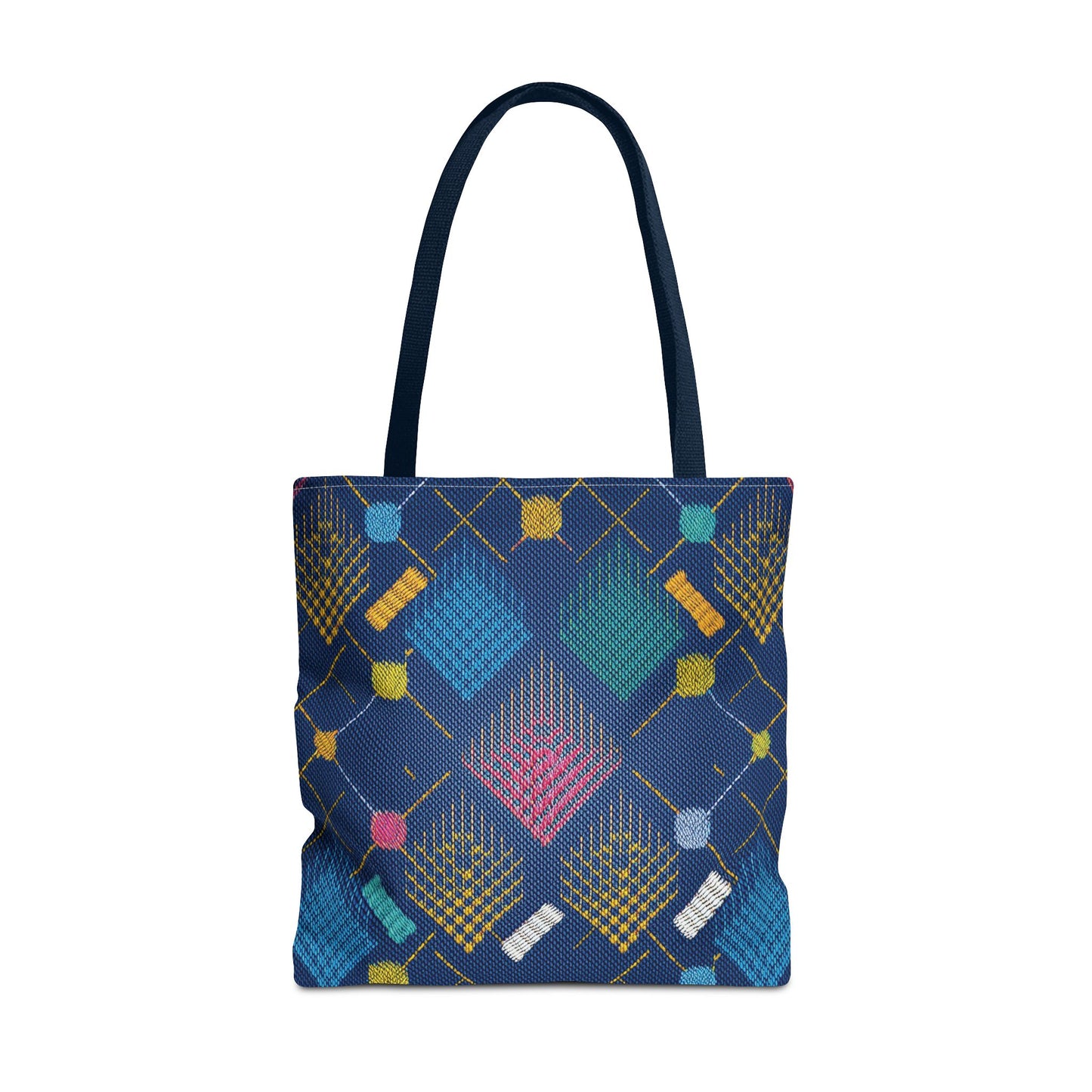 Diwali Graphic Denim Fabric Imitation Print Unisex Canvas Bag Poly Spun 3 Sizes Tote Bag 205-11