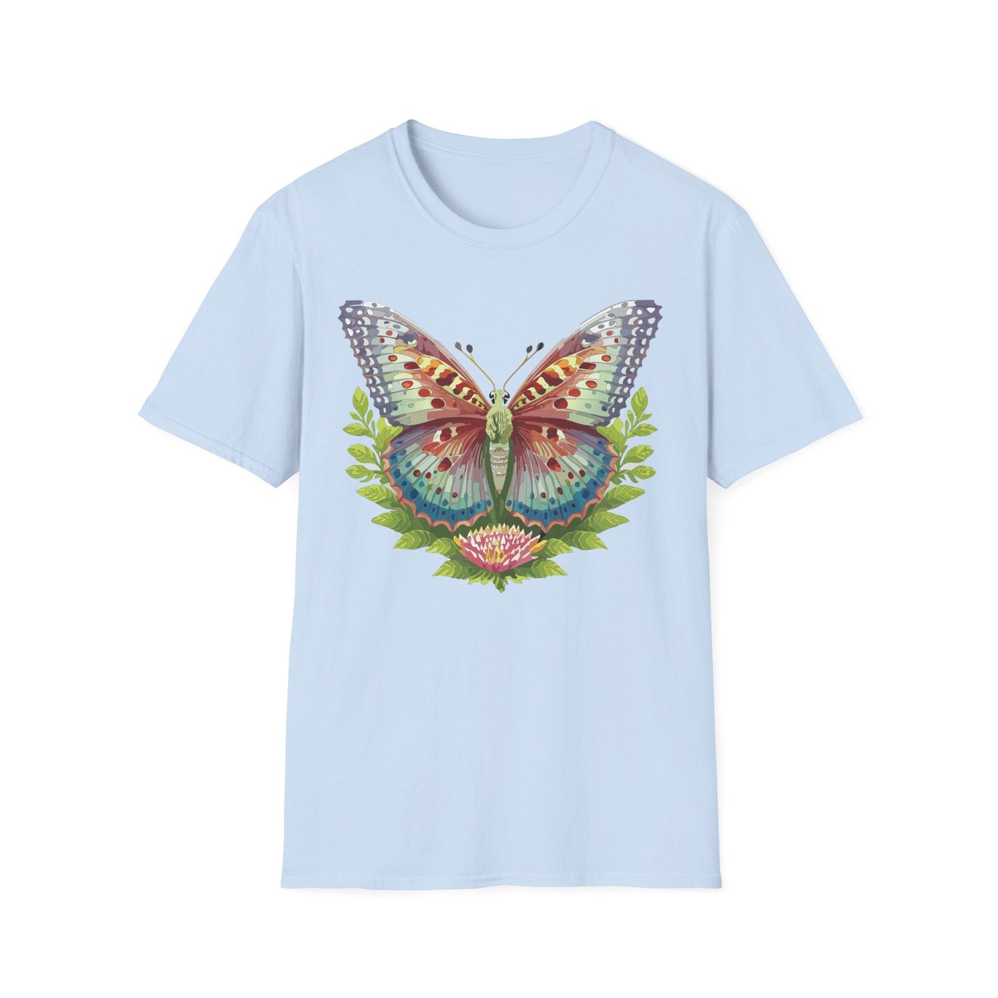 Butterfly Shirt Unisex T Shirt Gildan Softstyle 64000 Breathable Ring Spun Cotton Monarch Tee