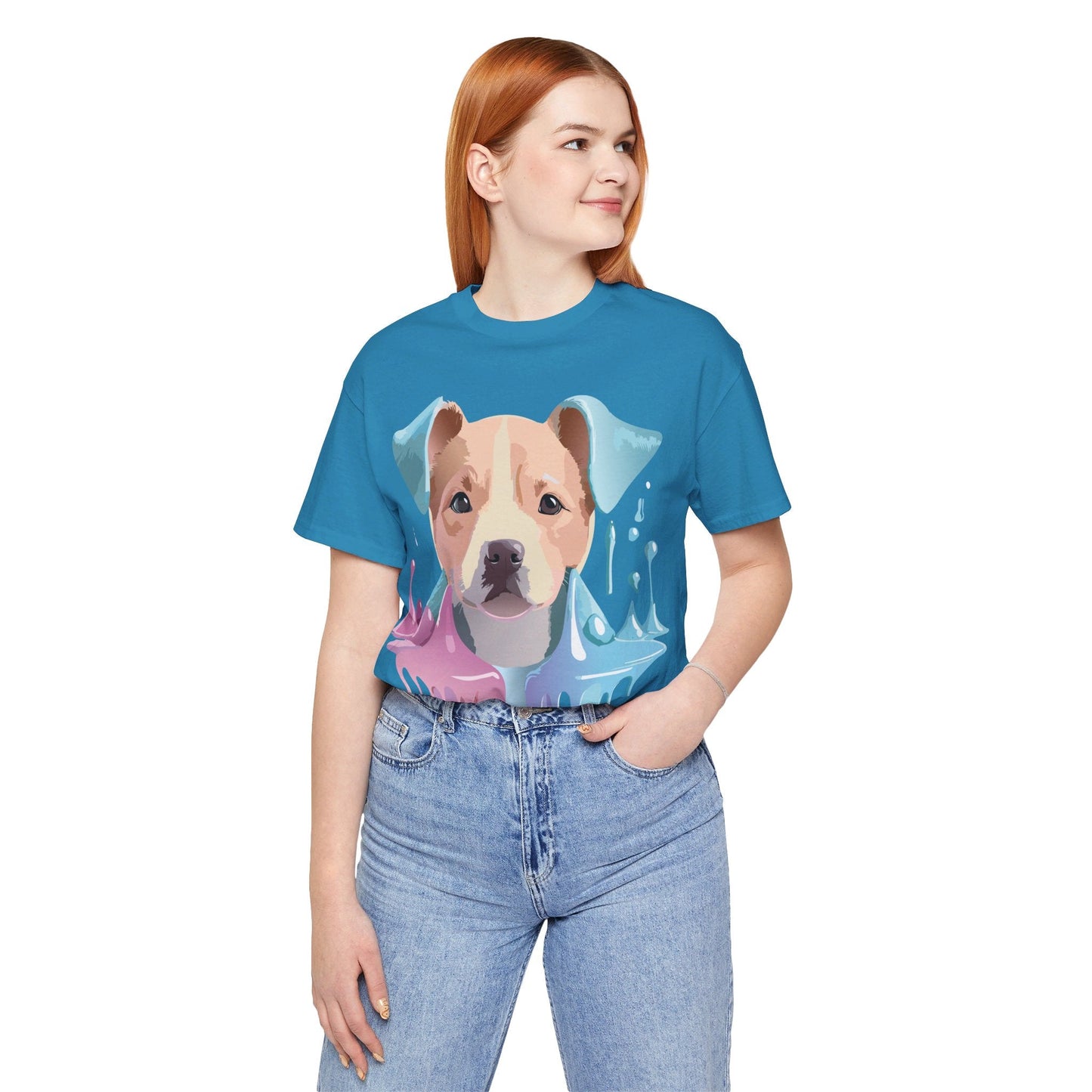 Unisex Dog Graphic Tee With Vintage Inspired Artwork By Adelpha Short Sleeve Shirt