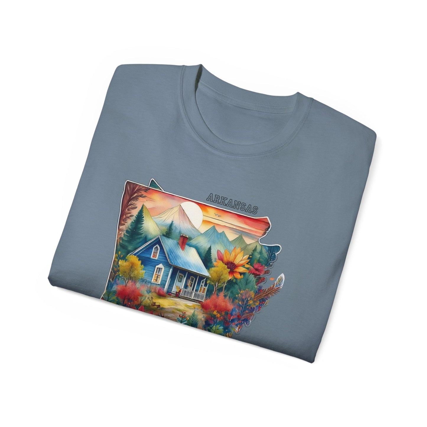 Arkansas Graphic Unisex Cotton T‑Shirt 2