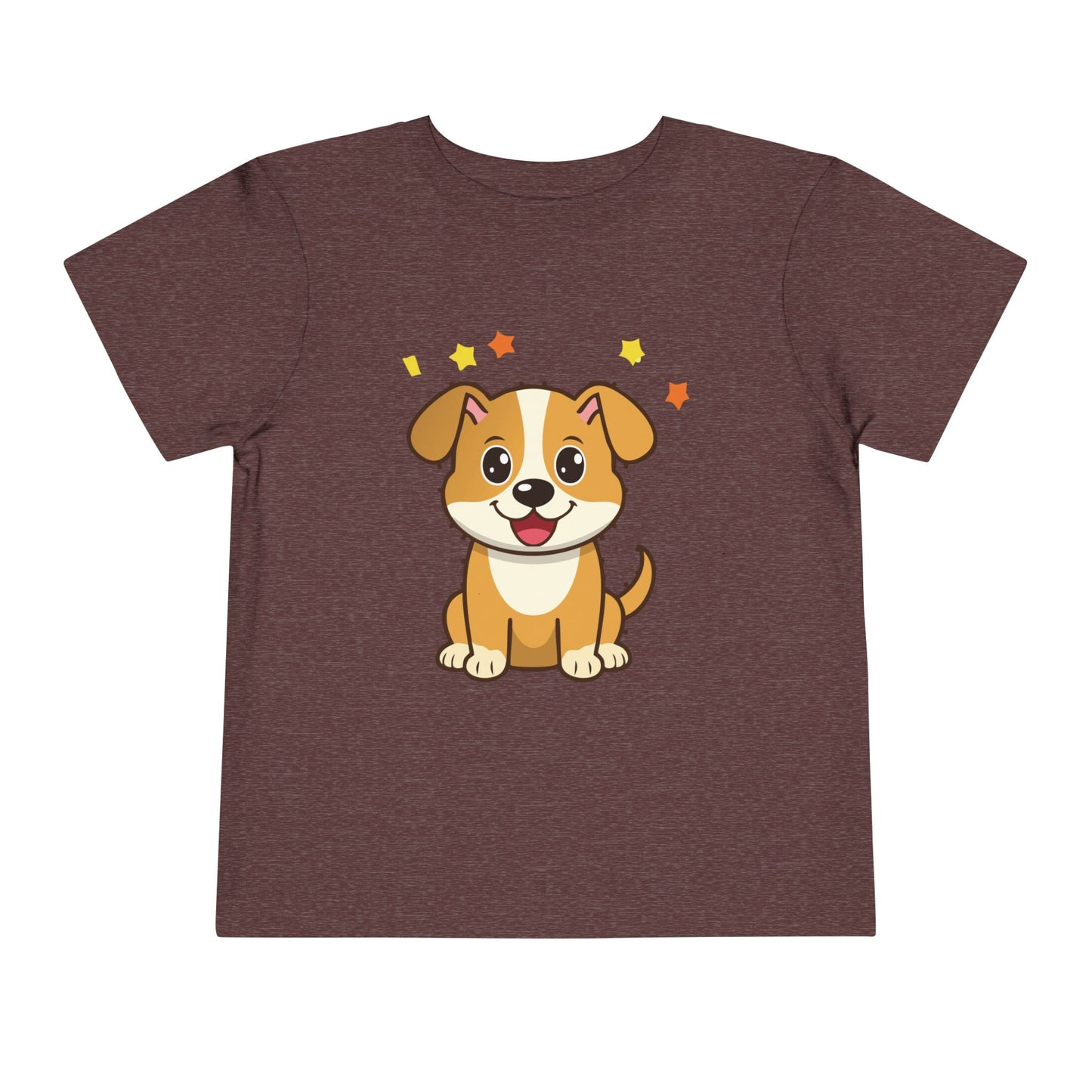 Bonita camiseta de manga corta para niños pequeños con diseño de cachorro: regalo adorable para amantes de las mascotas (2 a 5 años)