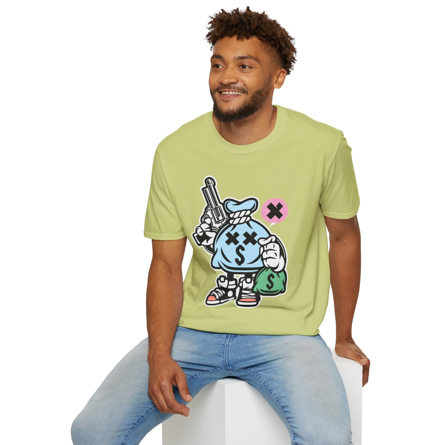 Cartoon T Shirt Animation T Shirt Funny Tee Unisex Gildan Softstyle 64000 100 Percent Cotton