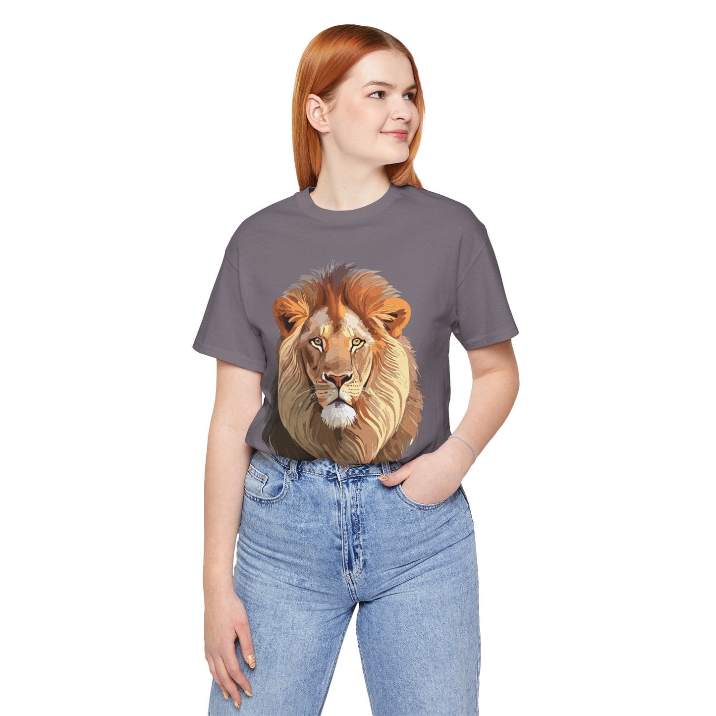 Unisex Animal Graphic Tee Shirt With Wild Animals Art Design For Everyday Wear Casual