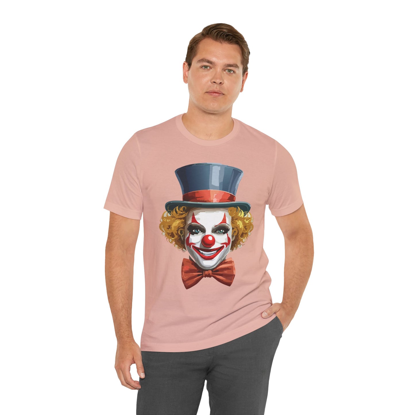 Clown Shirt, Funny Shirt, T-Shirt with Clown, Funny Art Design Tee, Circus Tees, Circus T-Shirt, Unisex Humor Wear 11
