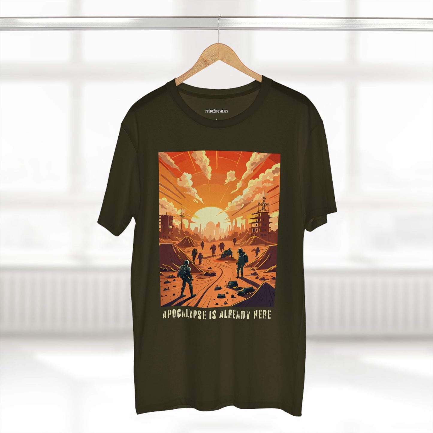 Cataclysm Doomsday Shirt Unisex Premium Cotton Tee With Original Art Retro2Nova Design