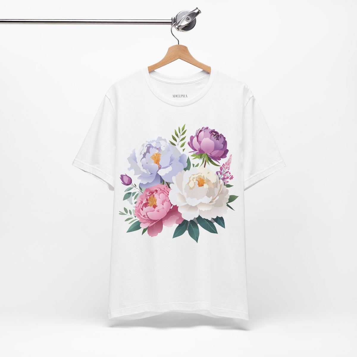 Floral Graphic Tee Shirt - Bella+Canvas Unisex 100 Cotton 30