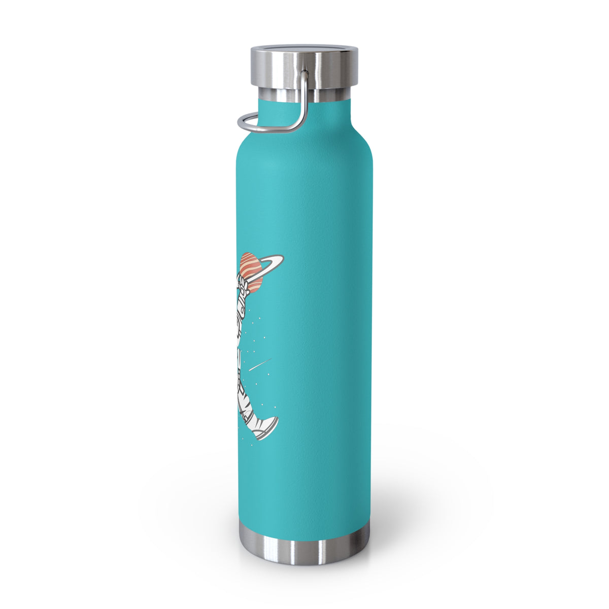 22oz Copper Insulated Water Bottle with Cartoon Design - CV54