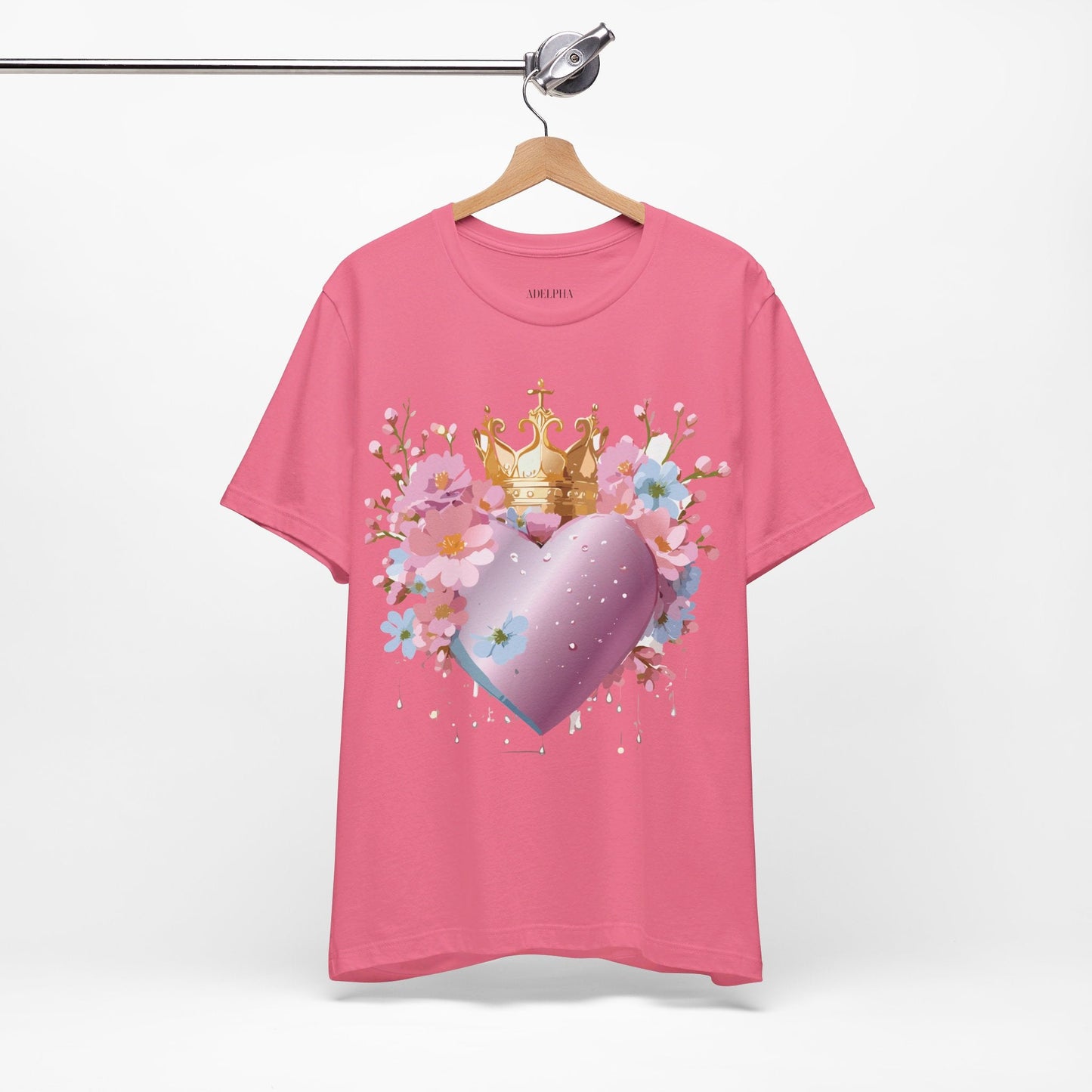 Valentine Graphic Tee Unisex Jersey Short Sleeve By Adelpha Vintage Inspired Artwork