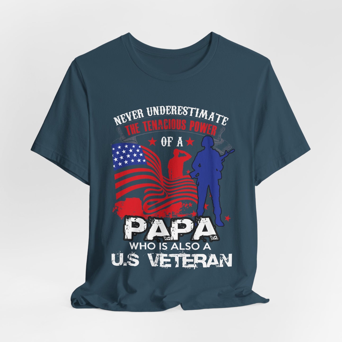 Army Veteran Patriotic Graphic Design Unisex Cotton T-Shirt v53
