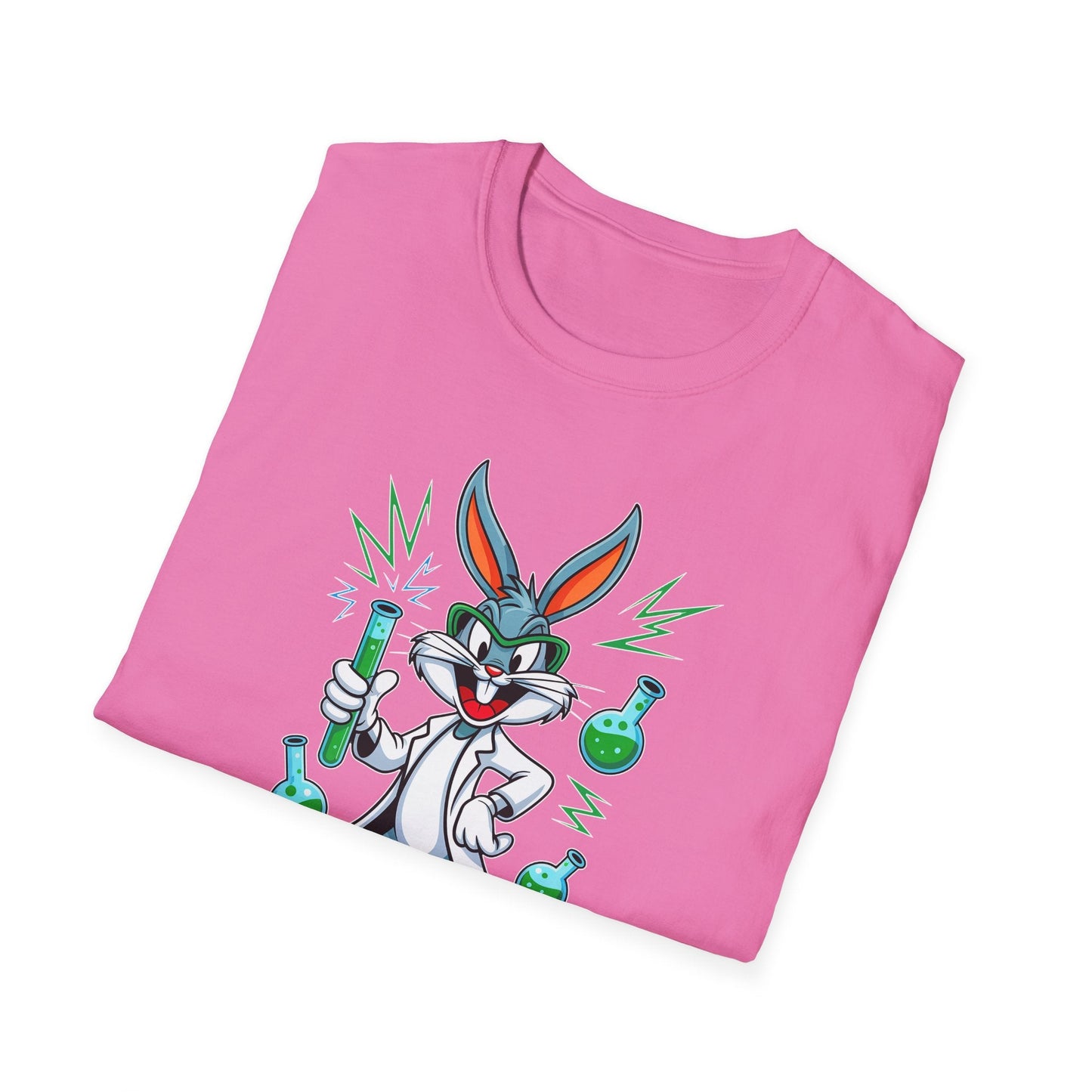 Bugs Bunny T Shirt Unisex Softstyle Cartoon Tee 100 Percent Ring Spun Cotton Graphic Artwork