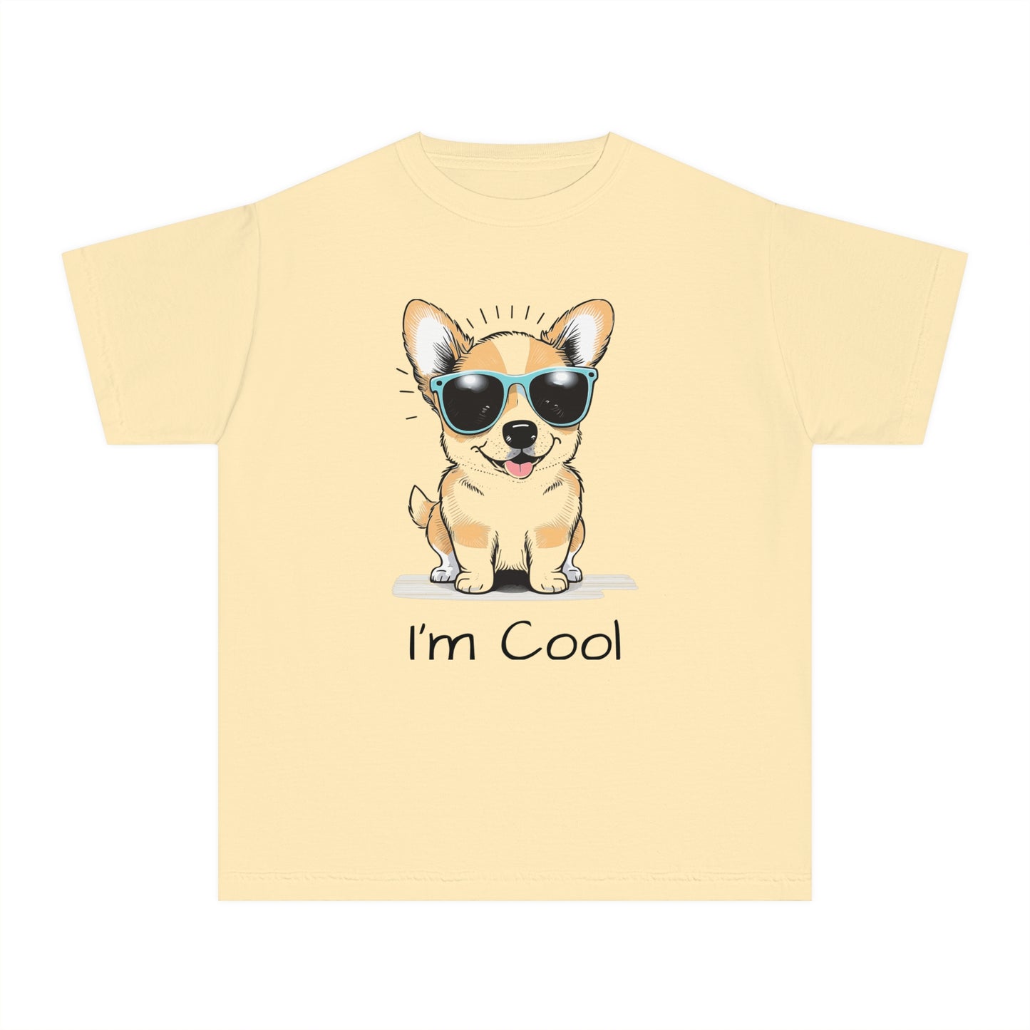 Youth Tee Shirt with Cool Dog