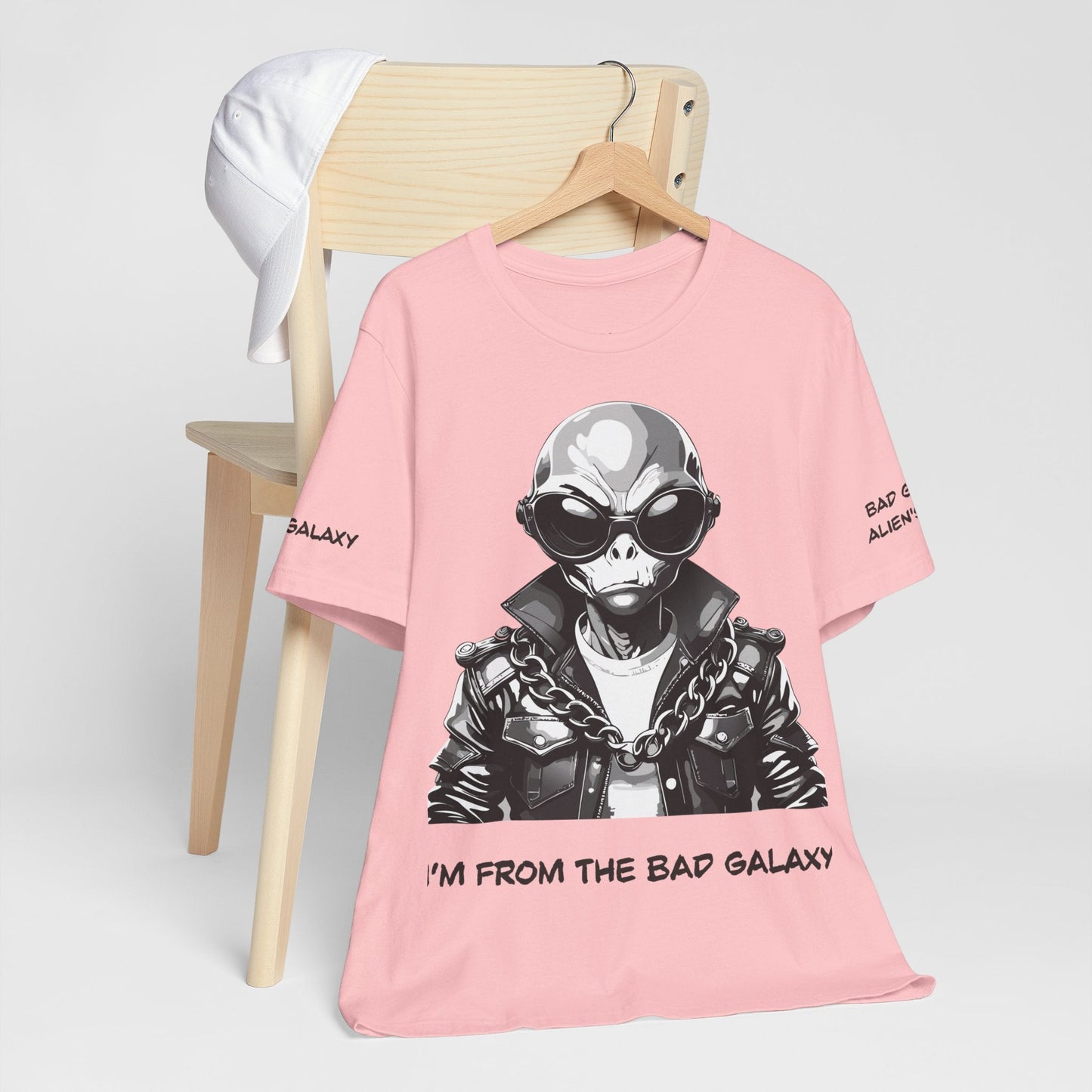 Bad Galaxy Alien Tee Shirt Made To Order 100 Percent Cotton Lightweight Eco Friendly Inks