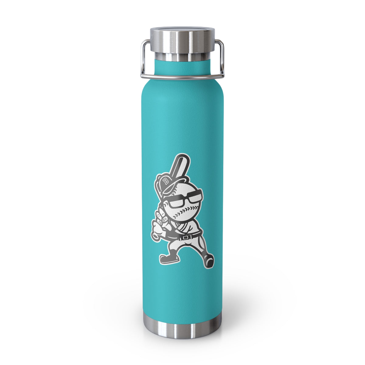 22oz Copper Insulated Water Bottle with Cartoon Design - CV9
