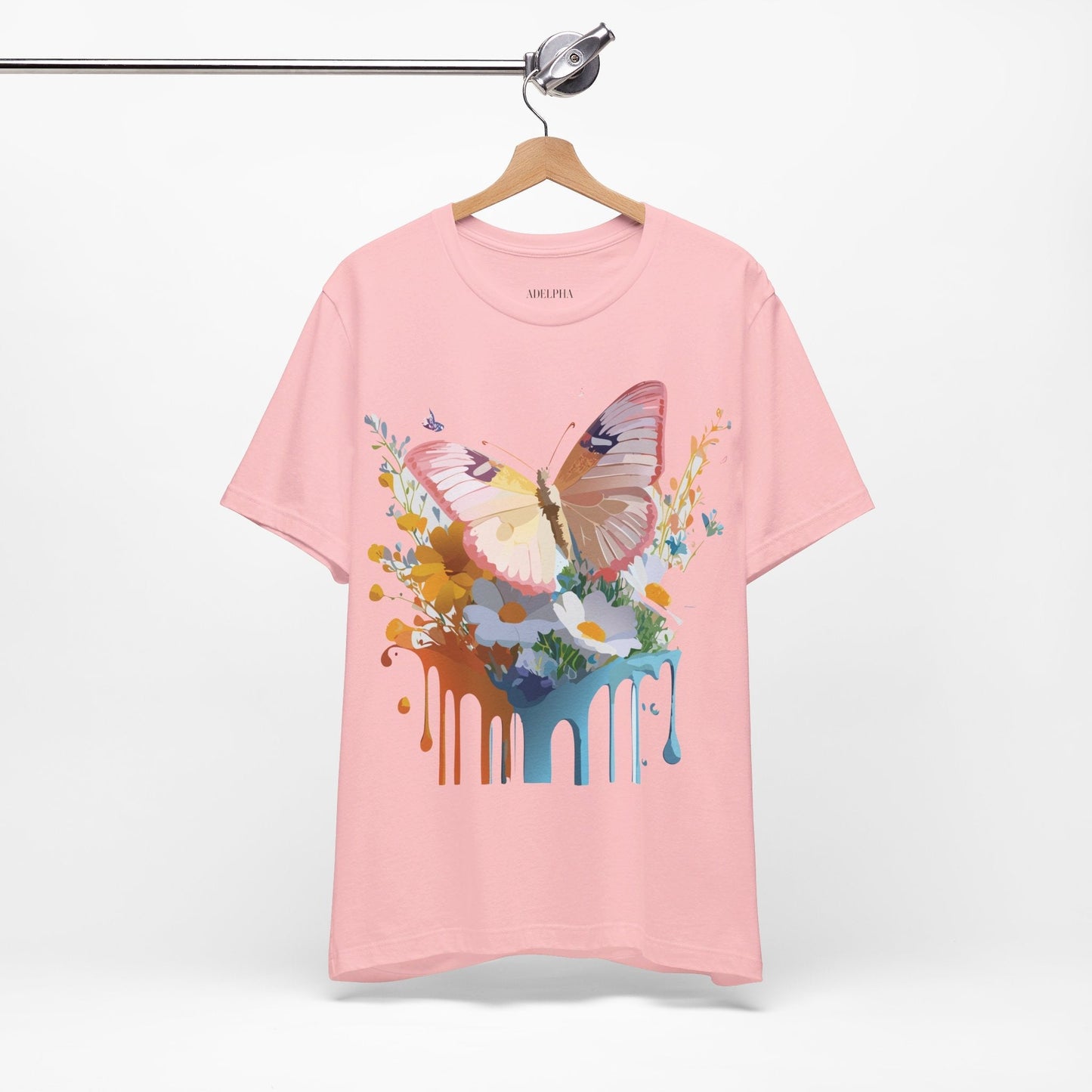 Butterfly Graphic Tee Unisex Short Sleeve Art Design By Adelpha