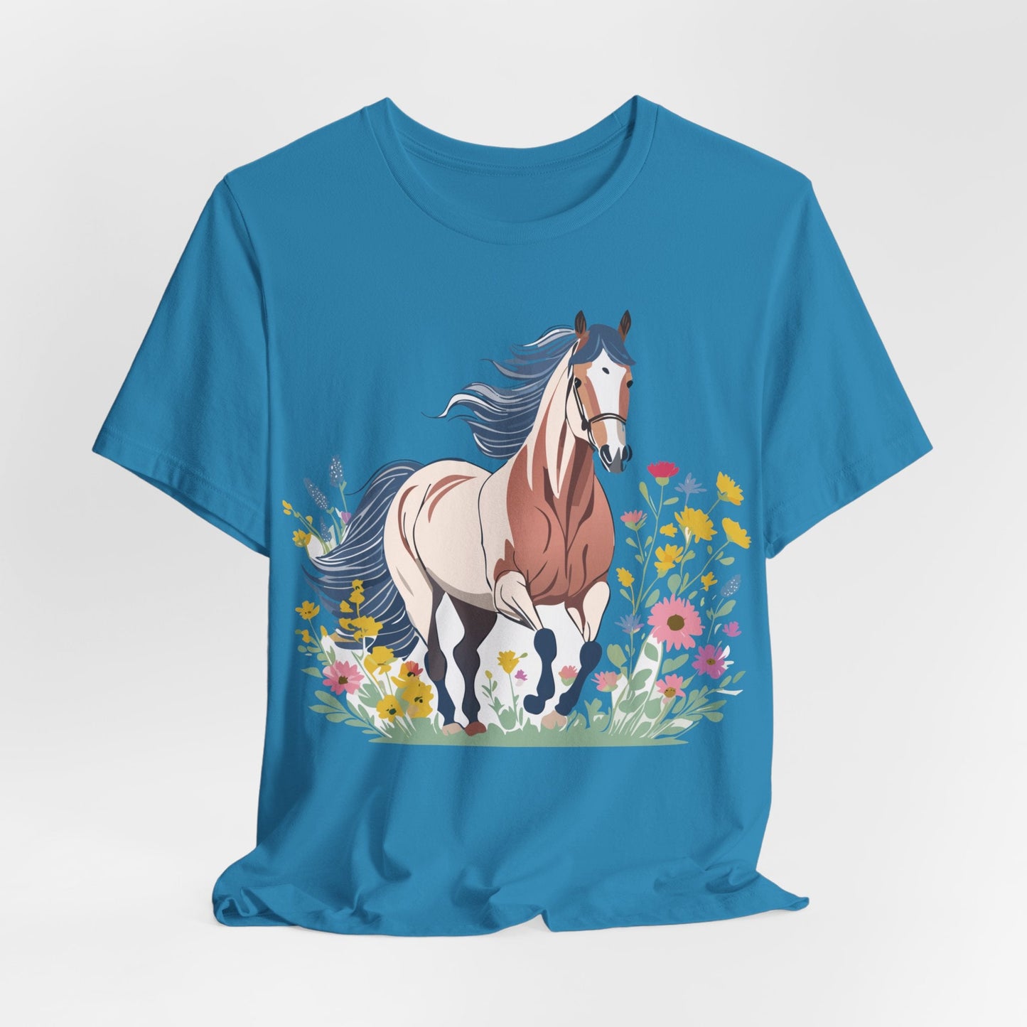 Horse Graphic Unisex 100 Cotton Vintage Animal Art T-Shirt 10