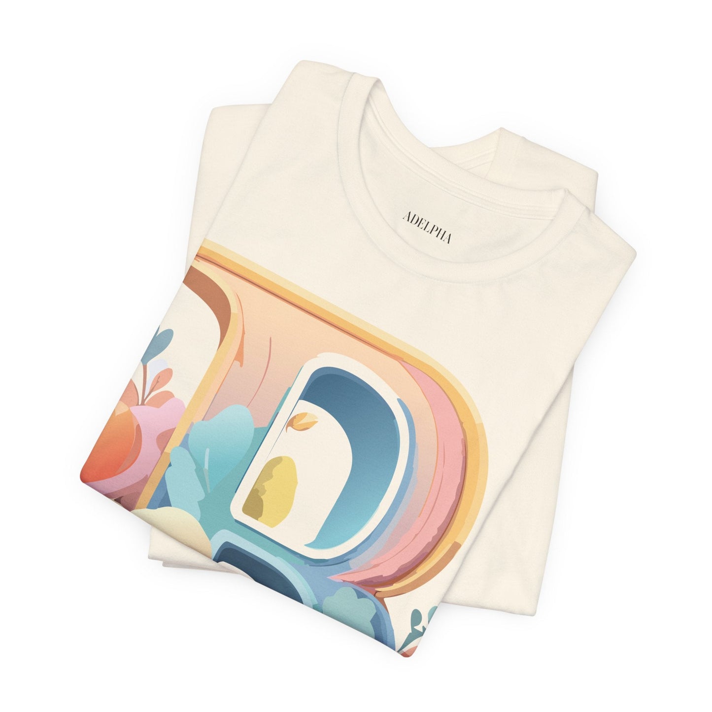 Letter B Graphic Tee Unisex Jersey Short Sleeve Shirt By Adelpha Vintage Artwork