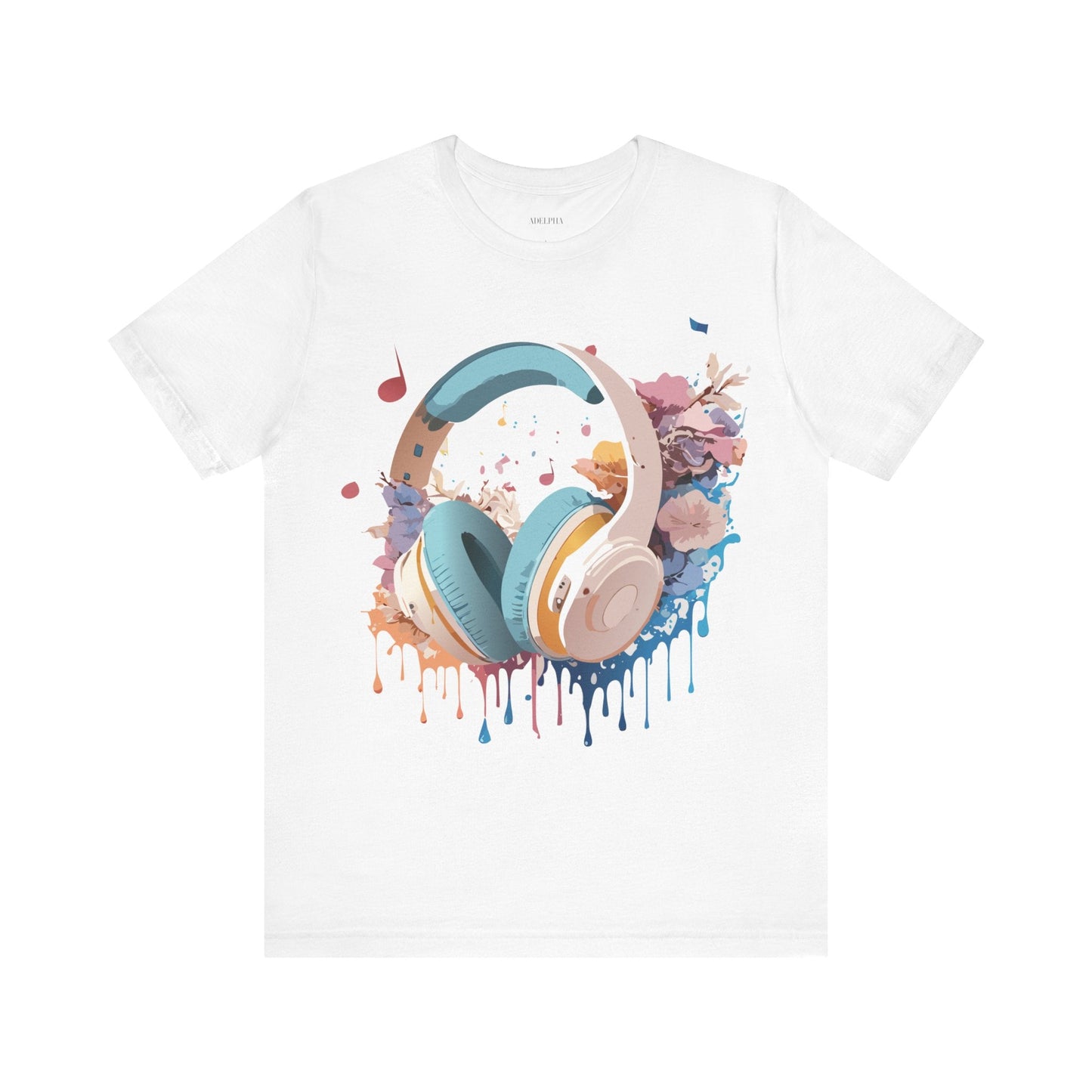 Unisex Graphic Tee Adelpha Art Design Vintage Music Inspired Short Sleeve Jersey Premium