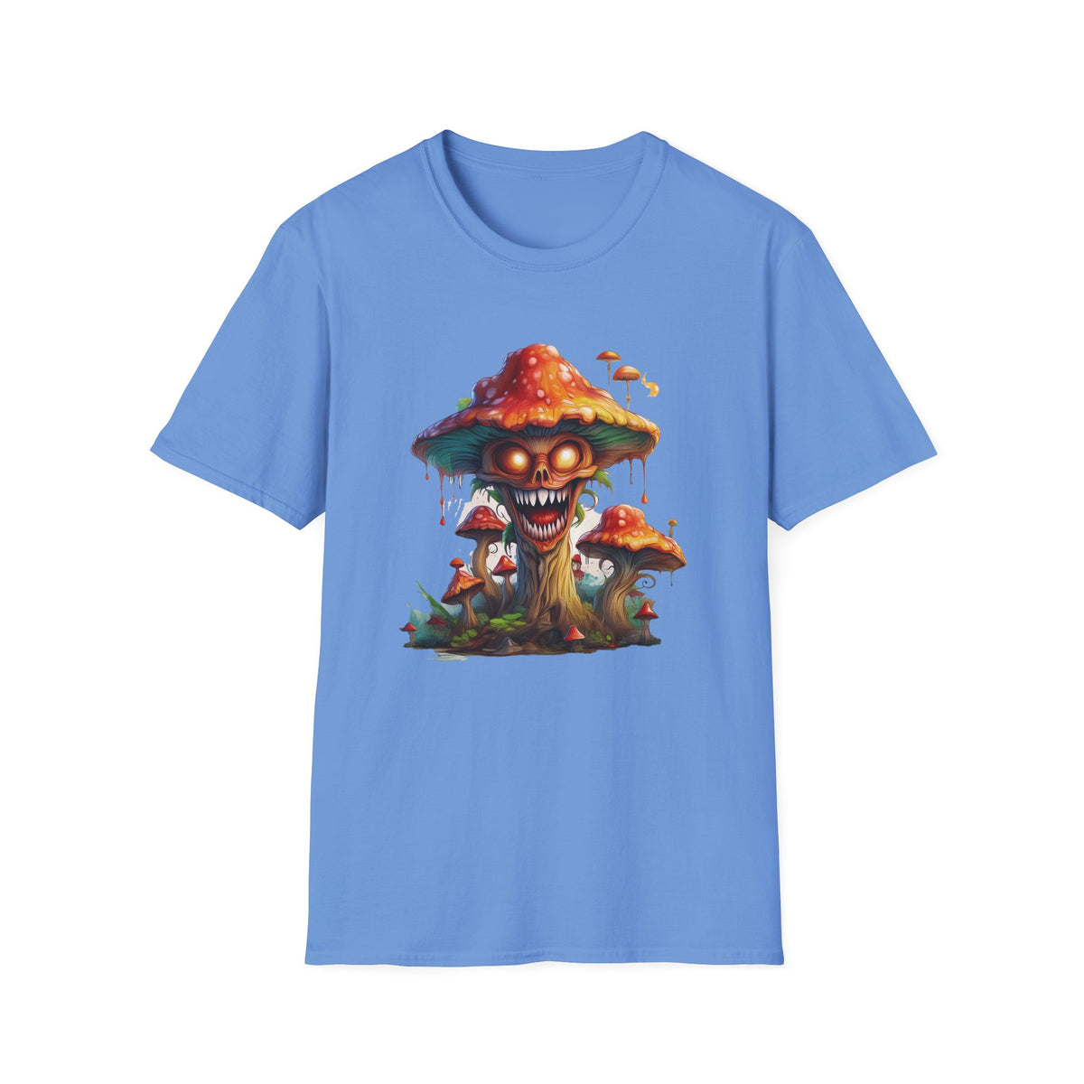 Funny Mashroom Cartoon  Graphic Tee Gildan Unisex 100 Cotton Tee Shirt c23