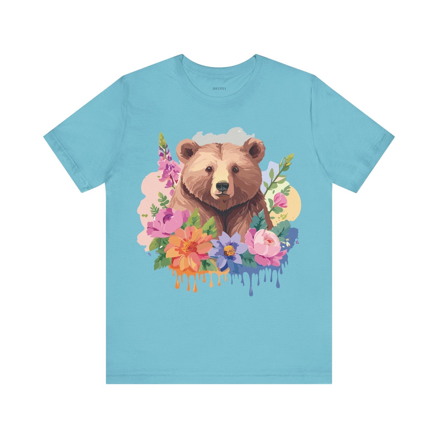 Bear Graphic Unisex 100 Cotton Short Sleeve Art Design Vintage T-Shirt 1
