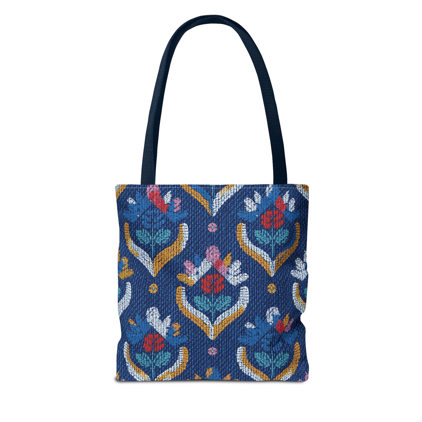 Denim Fabric Imitation Print Unisex Canvas Bag Poly Spun 3 Sizes Tote Bag 150