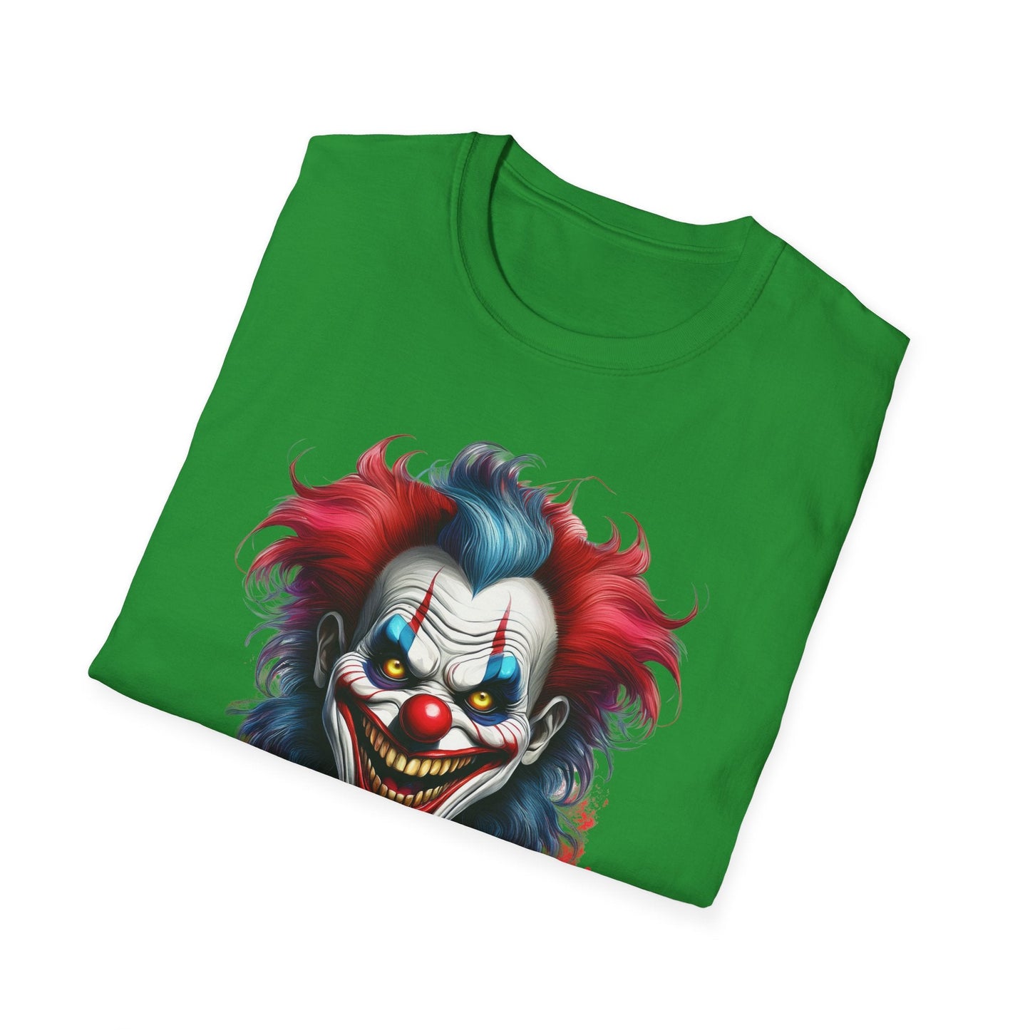 Unisex Clown Shirt Funny Man Tee Circus Theme Shirt Scary Man Shirt Softstyle Comfort