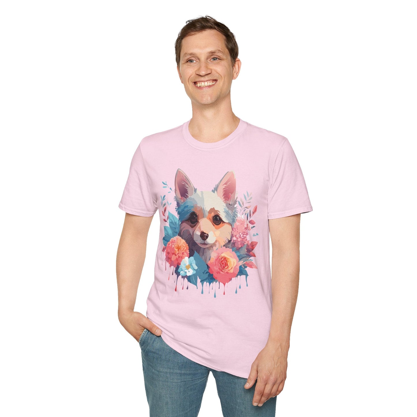 Dog Shirt Unisex Animal Print Tee With Cute Dog Designs And Comfort